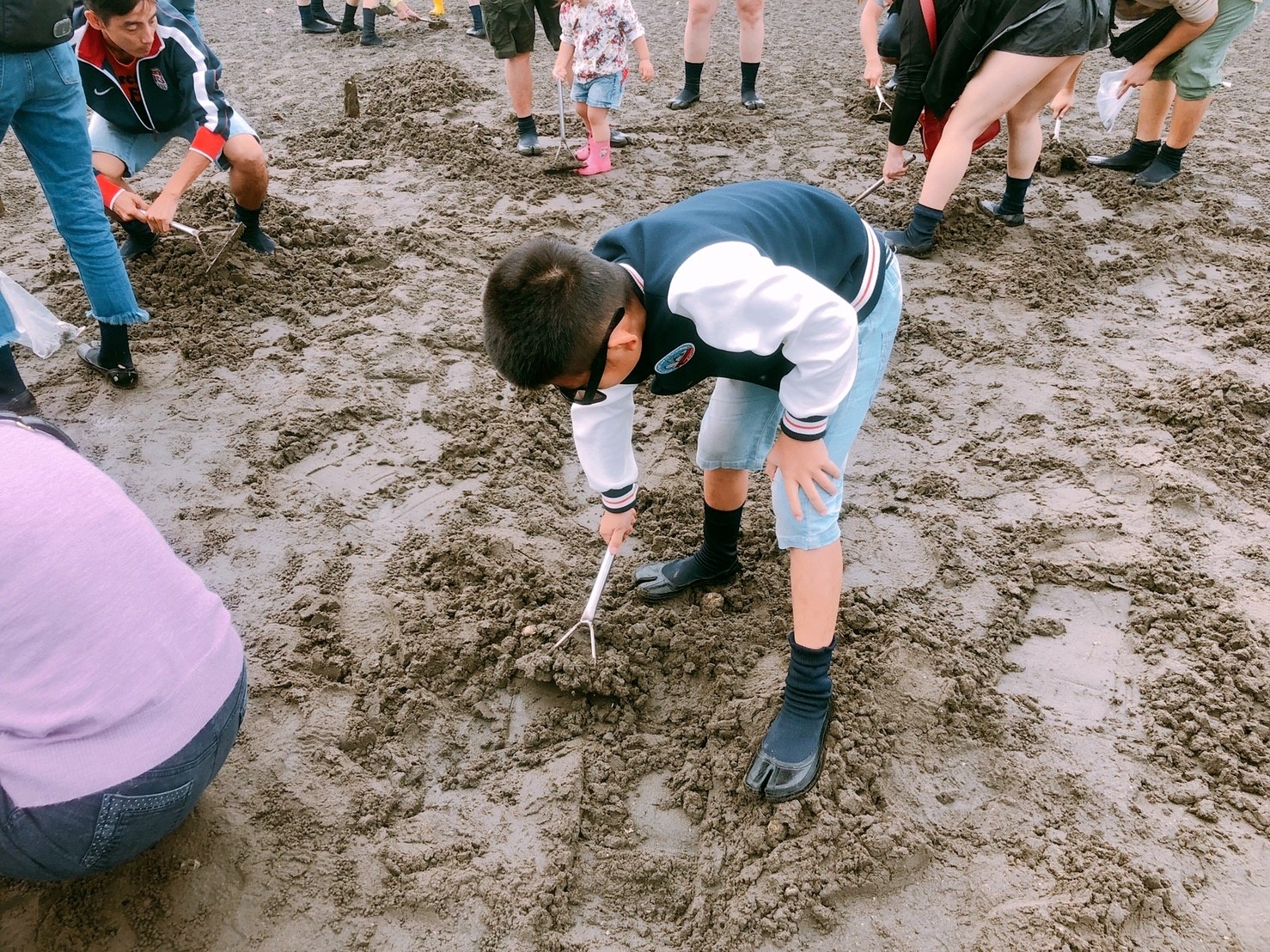 【彰化 阿進帶你採蚵趣】潮間帶搭海牛車體驗：採蚵、挖蛤蠣?？掘虑锏遏~超好吃