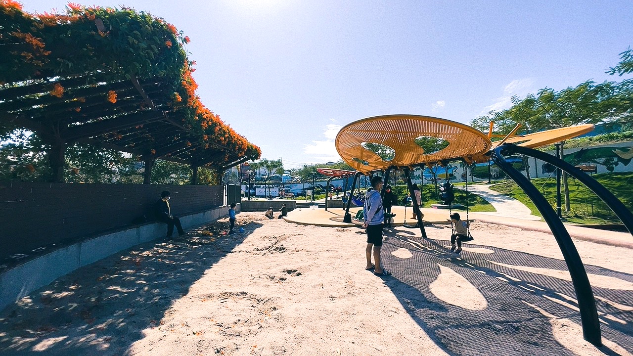 免費景點,新北公園,永吉公園,炮仗花