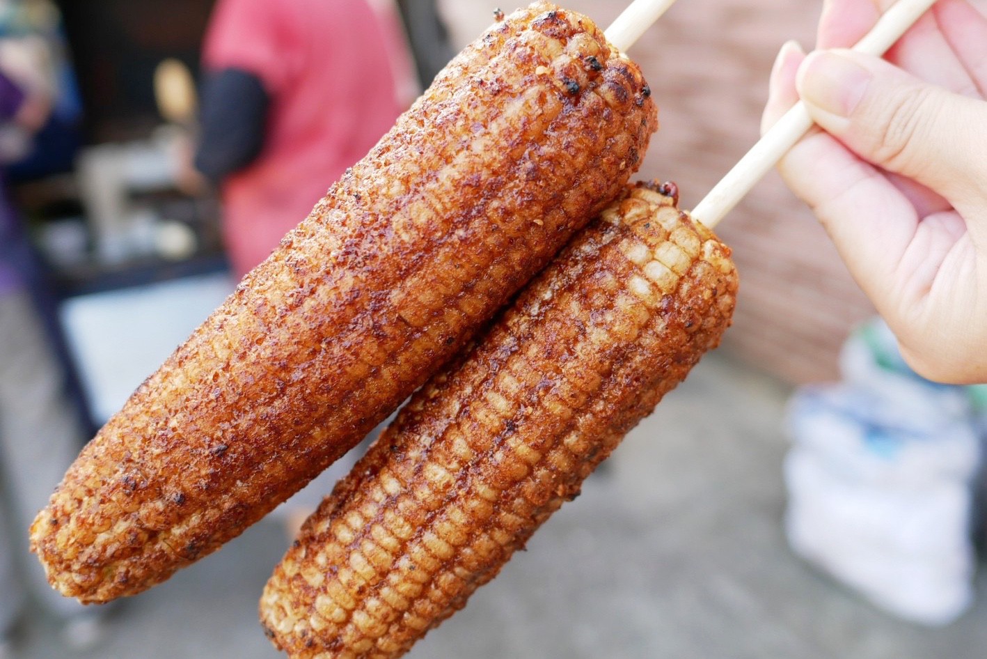 桃園美食,烤玉米,蘆竹美食,開漳烤玉米(光明公園口)