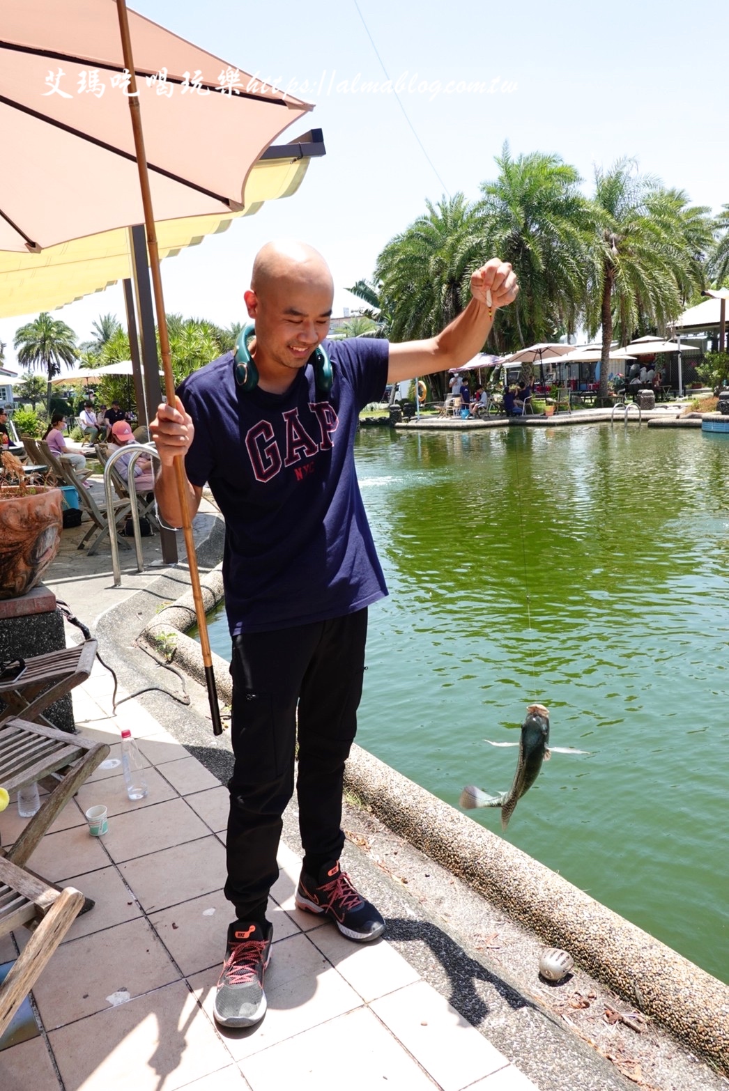 宜蘭景點,輕親魚朵生態園區,釣蝦,釣魚,鹽焗臺灣鯛