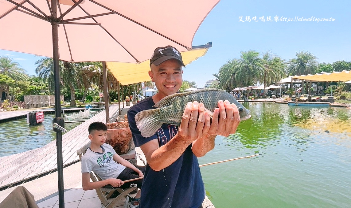 宜蘭景點,輕親魚朵生態園區,釣蝦,釣魚,鹽焗臺灣鯛