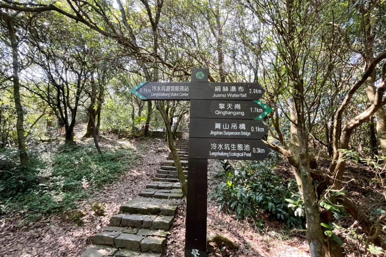 臺北景點,陽明山,免費景點,冷水坑,牛奶湖,登山,菁山吊橋